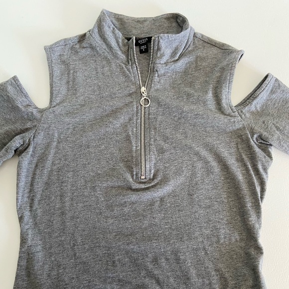 GUESS | Half Sleeve Betsey Zip Top - Picture 5 of 6